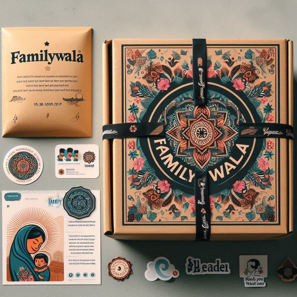 Custom-branded Familywala order packaging with note