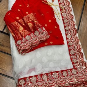 soft organza saree